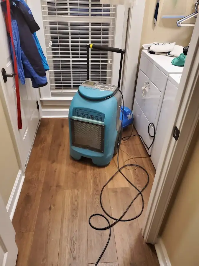 Commercial dehumidifier deployed for Flood Damage Cleanup in Stroud